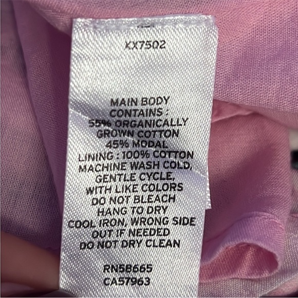 NWOT Chelsea28 Dress Puff Sleeve Side Cut-Out Organic Cotton Blend - Picture 8 of 14